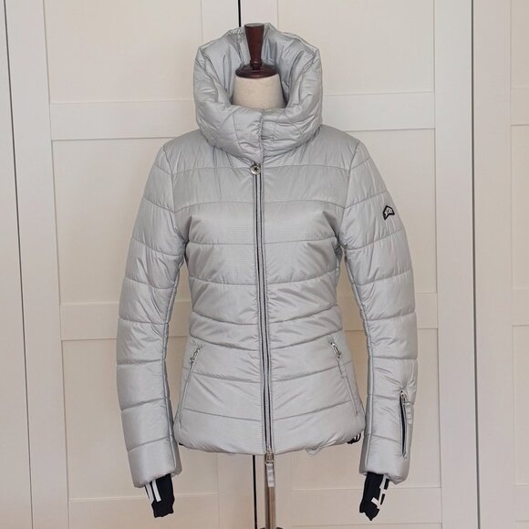 Jet Set Silver Ski Jacket, Size 0 - Picture 1 of 4